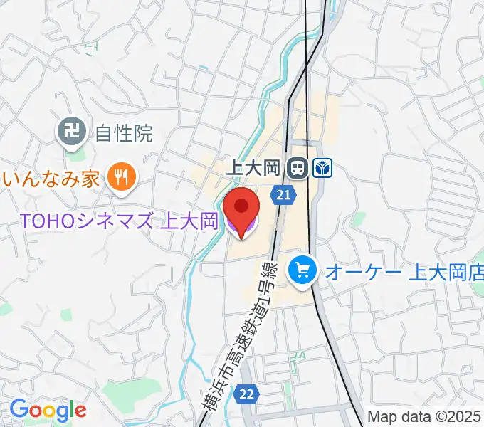 TOHOシネマズ上大岡の地図
