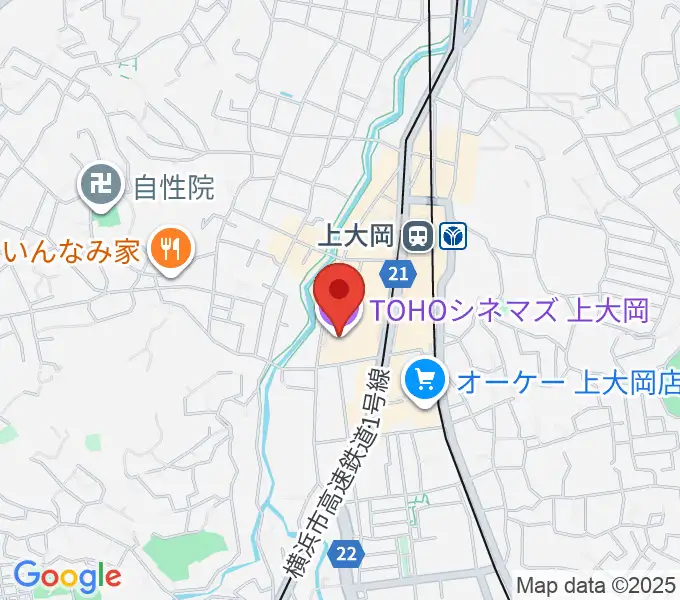 TOHOシネマズ上大岡の地図