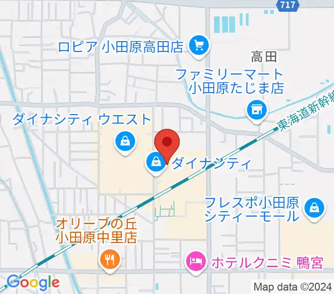 TOHOシネマズ小田原の地図