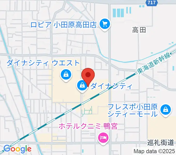TOHOシネマズ小田原の地図