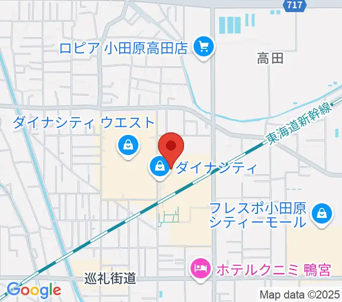 TOHOシネマズ小田原の地図