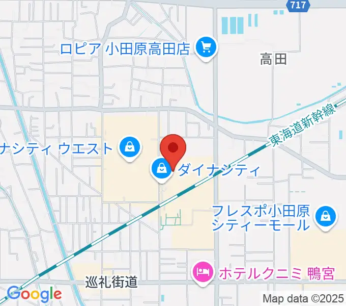 TOHOシネマズ小田原の地図
