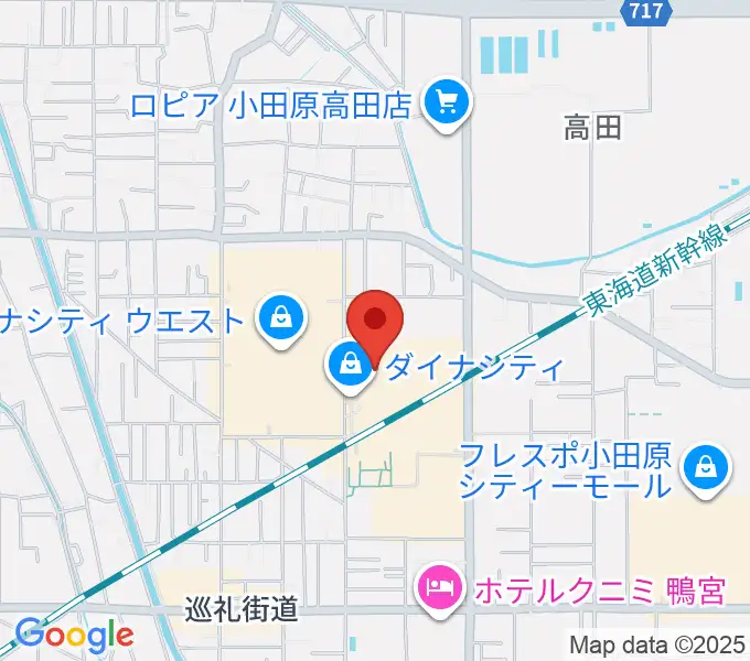 TOHOシネマズ小田原の地図