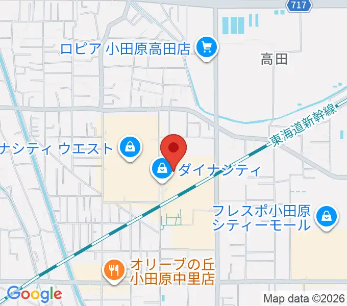 TOHOシネマズ小田原の地図