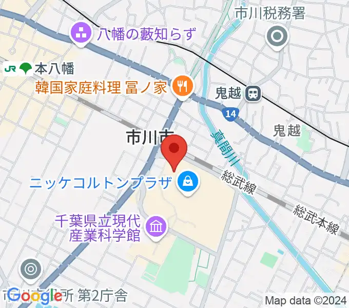 TOHOシネマズ市川コルトンプラザの地図