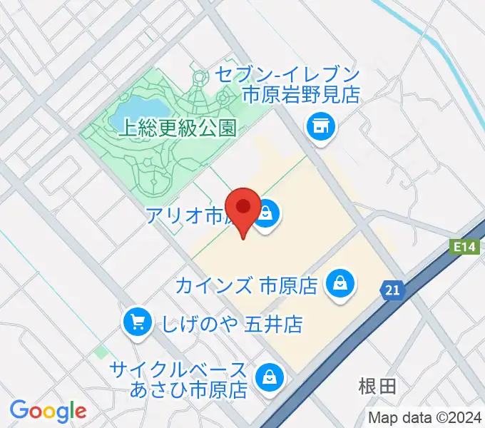 TOHOシネマズ市原の地図