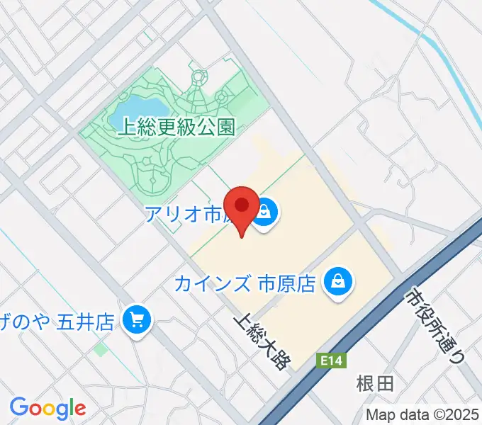 TOHOシネマズ市原の地図