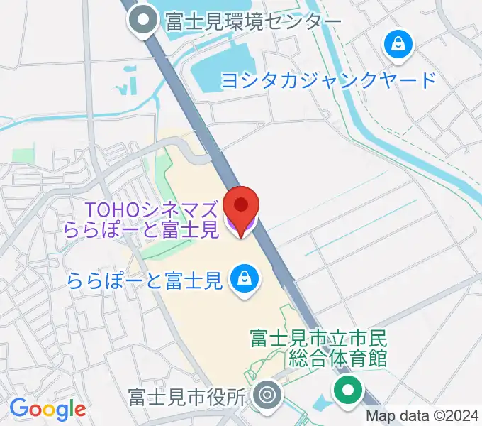 TOHOシネマズららぽーと富士見の地図