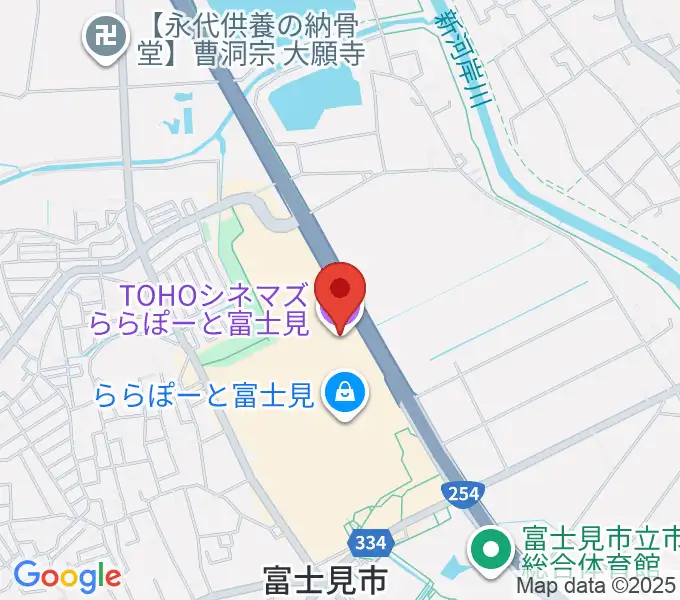 TOHOシネマズららぽーと富士見の地図