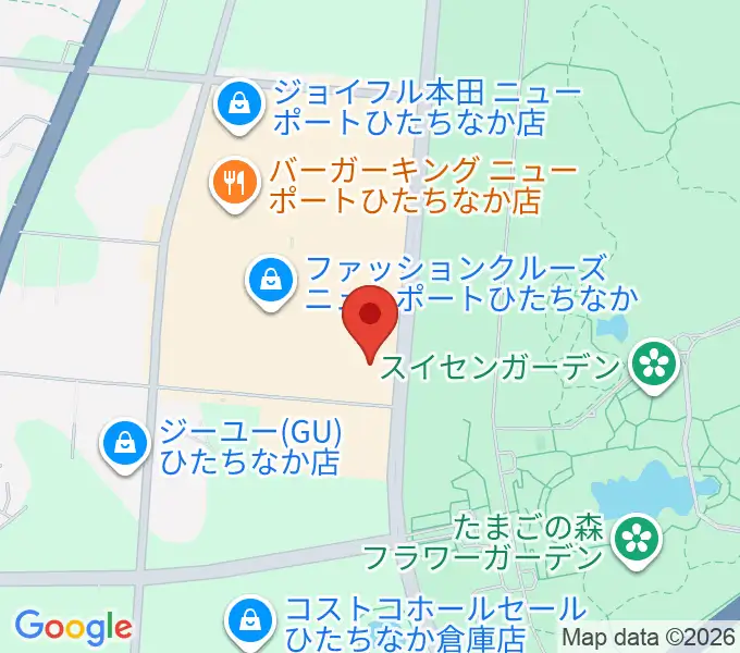 TOHOシネマズひたちなかの地図