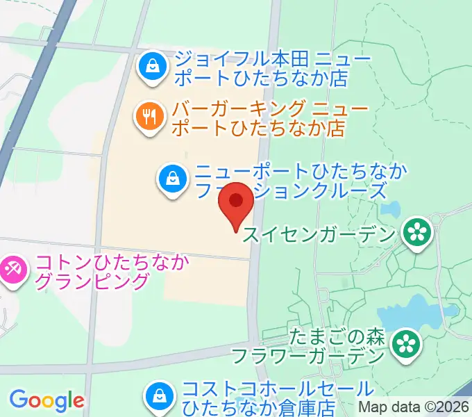 TOHOシネマズひたちなかの地図