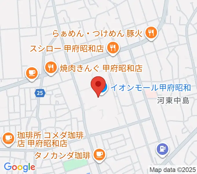 TOHOシネマズ甲府の地図