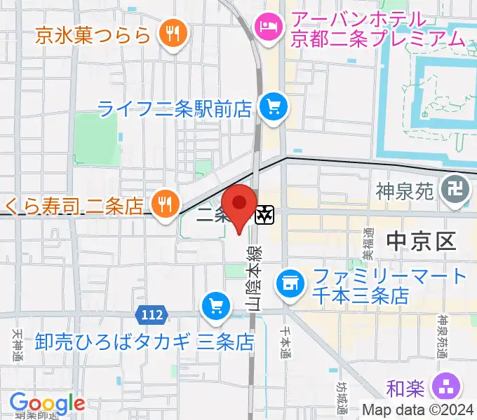 TOHOシネマズ二条の地図