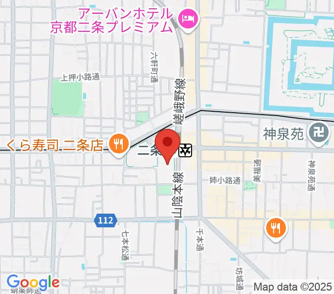TOHOシネマズ二条の地図
