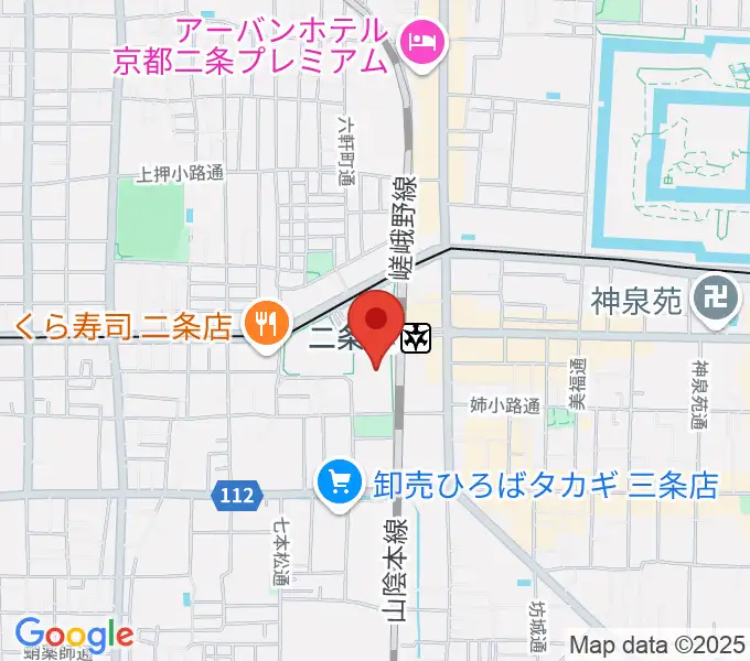 TOHOシネマズ二条の地図