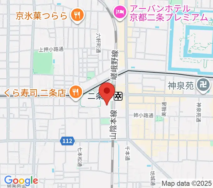 TOHOシネマズ二条の地図