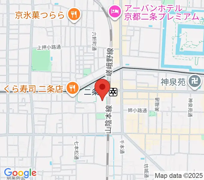 TOHOシネマズ二条の地図