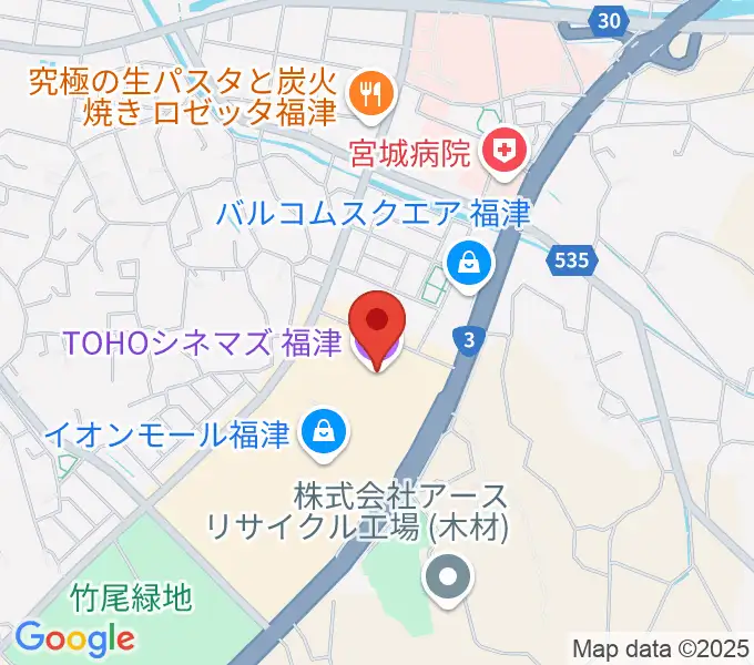 TOHOシネマズ福津の地図