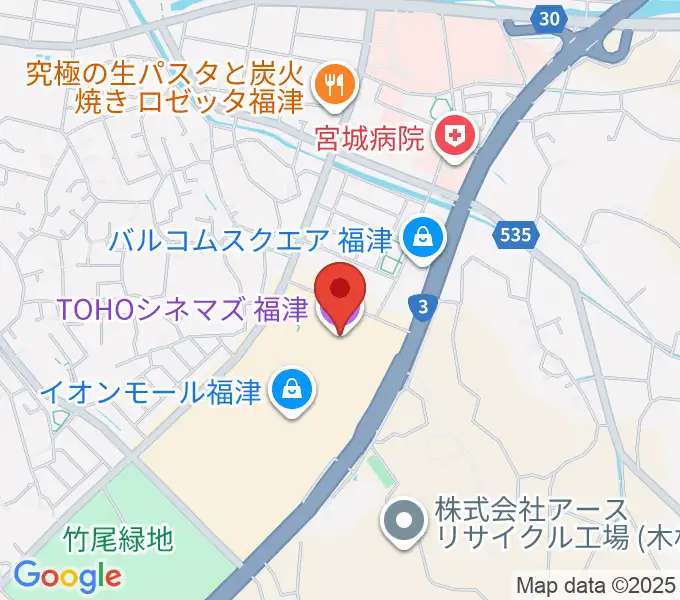 TOHOシネマズ福津の地図