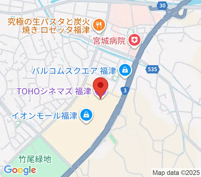 TOHOシネマズ福津の地図