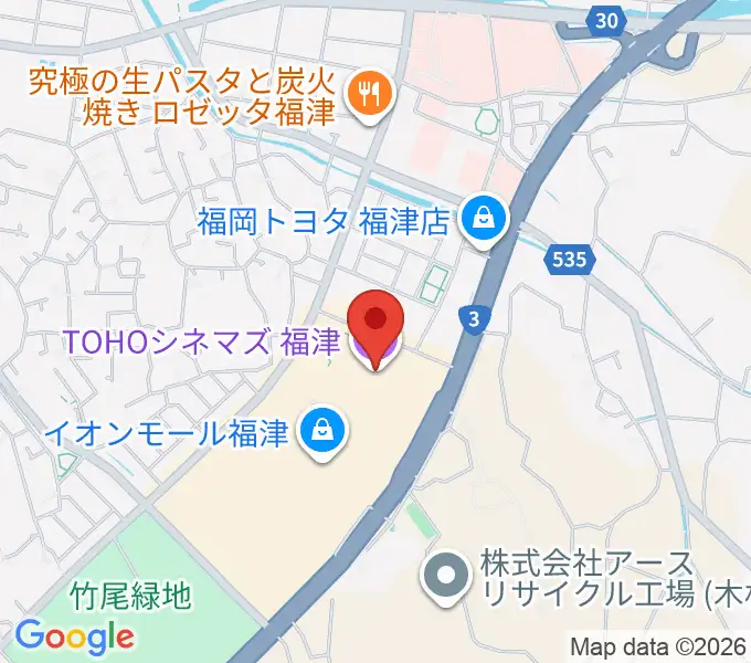 TOHOシネマズ福津の地図