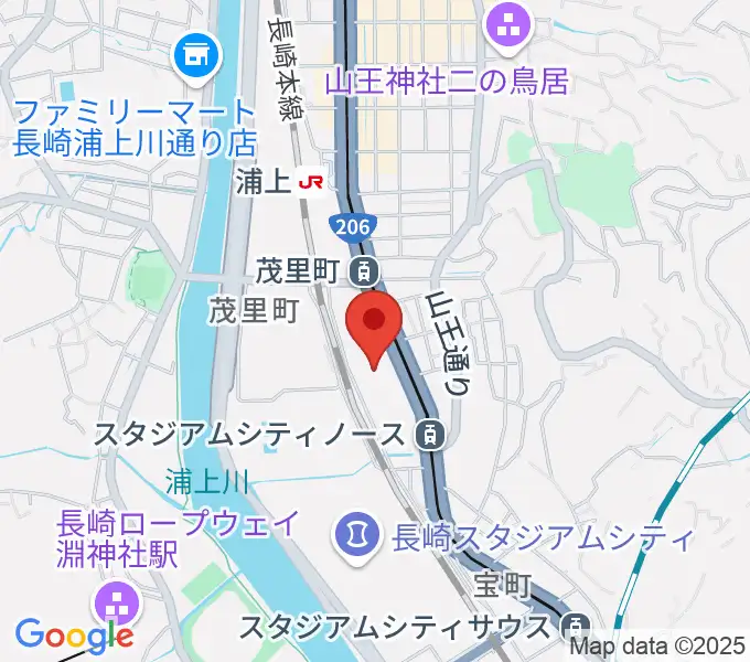 TOHOシネマズ長崎の地図