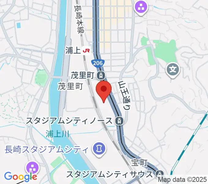 TOHOシネマズ長崎の地図
