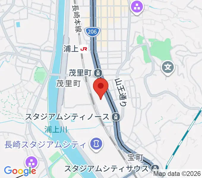TOHOシネマズ長崎の地図