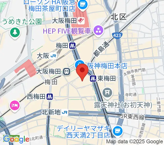 T・ジョイ梅田の地図