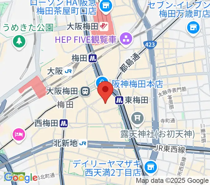 T・ジョイ梅田の地図