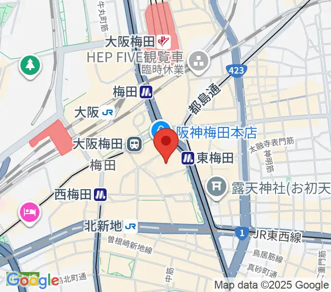 T・ジョイ梅田の地図