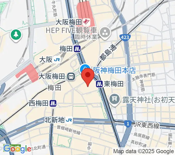 T・ジョイ梅田の地図