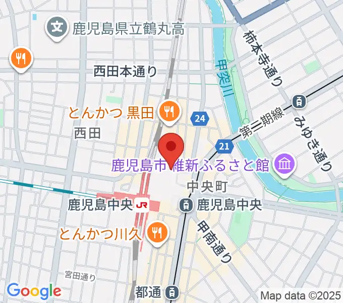 鹿児島ミッテ10の地図