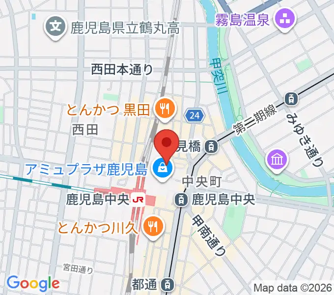 鹿児島ミッテ10の地図