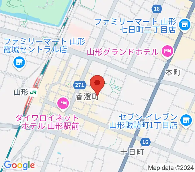 フォーラム山形の地図