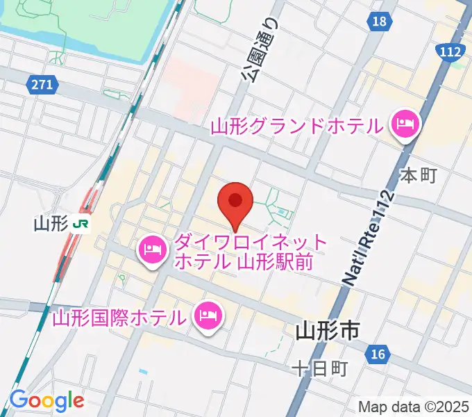 フォーラム山形の地図