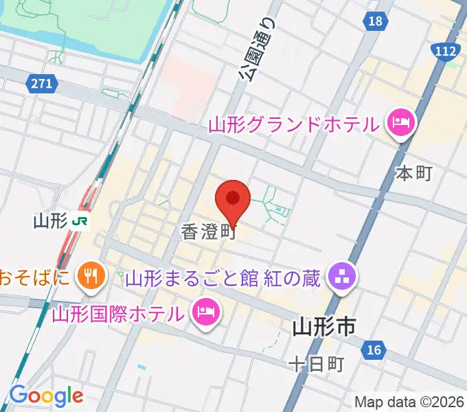 フォーラム山形の地図