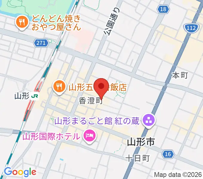 フォーラム山形の地図