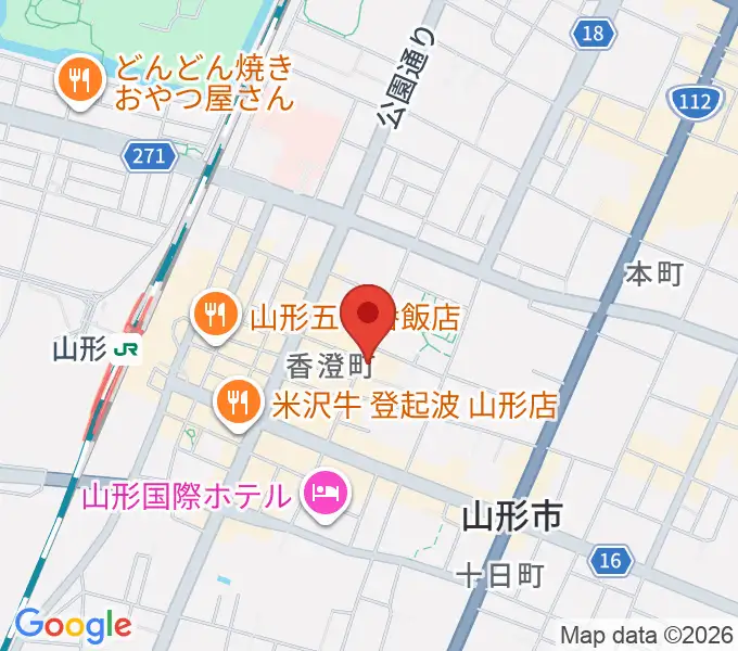 フォーラム山形の地図