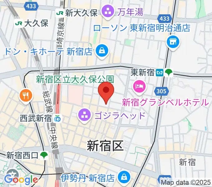 新宿FATEの地図
