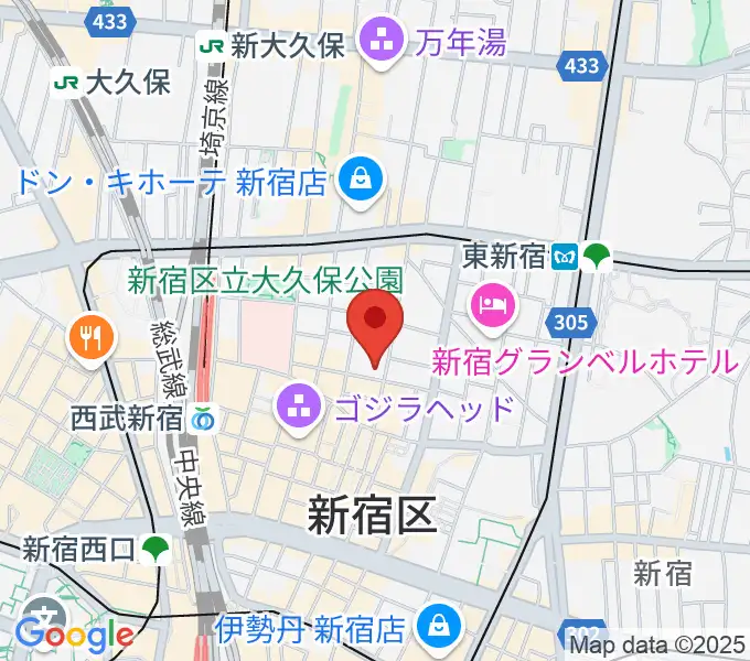新宿FATEの地図