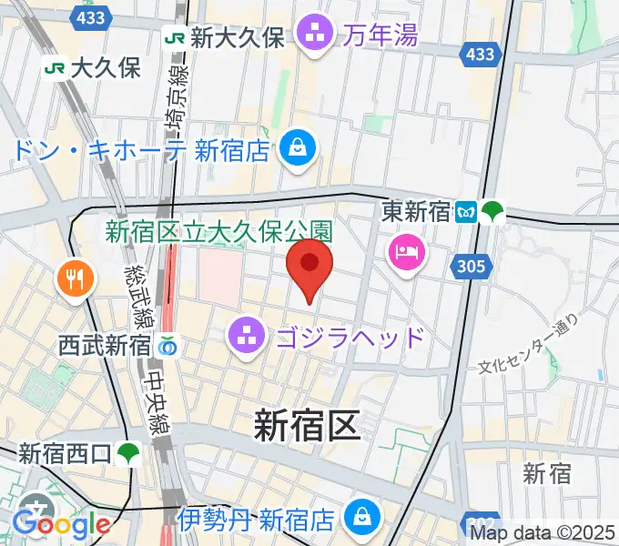 新宿FATEの地図