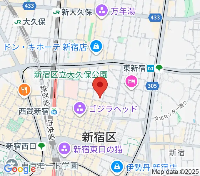 新宿FATEの地図