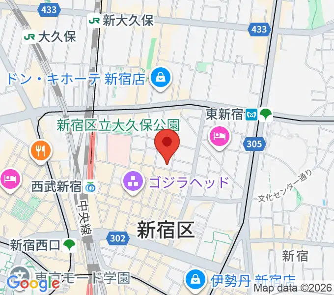 新宿FATEの地図