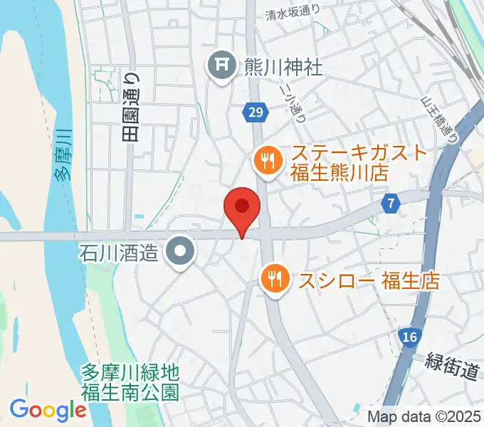 福生BASE VOXの地図