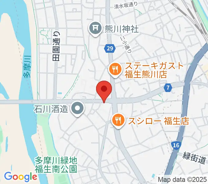 福生BASE VOXの地図