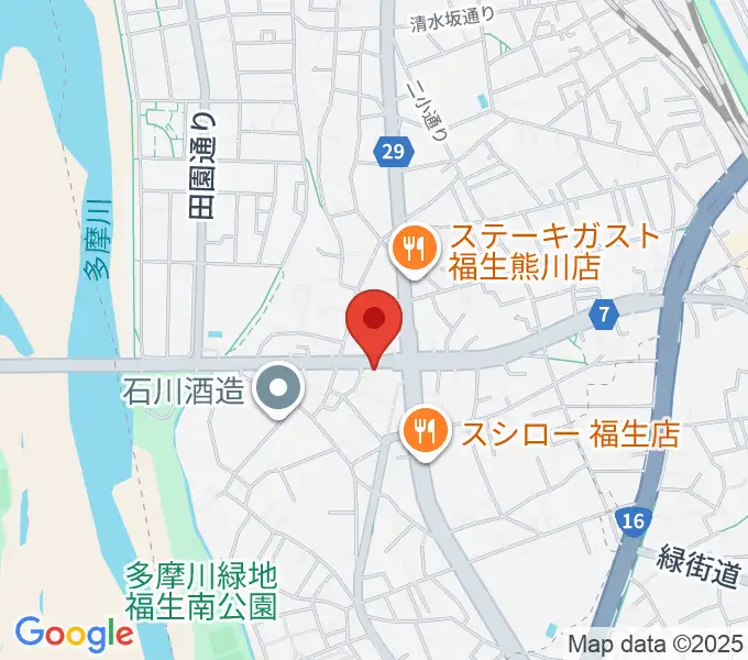 福生BASE VOXの地図