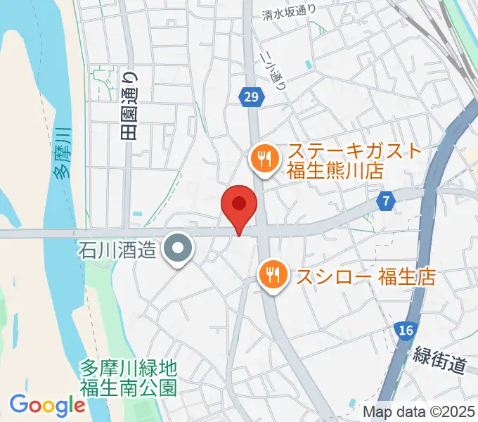 福生BASE VOXの地図