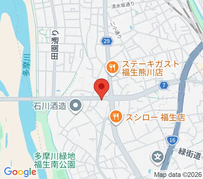 福生BASE VOXの地図