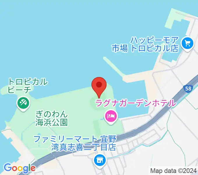 ユニオンですからスタジアム宜野湾の地図